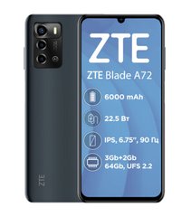 Смартфон Zte Blade A72 3/64 GB Gray