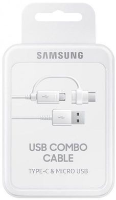 Кабель Samsung Combo Type-C & MicroUSB EP-DG930DWEGRU White