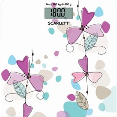 Ваги підлогові електронні SCARLETT SC - BS33E045 фіолетові квіти