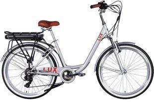 Велосипед з електроприводом 26" ST Dorozhnik eLUX Vbr FR рама-17" 36B 13А*г 500Вт срiблястий 2026