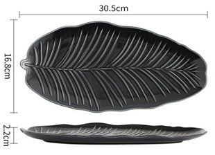 Блюдо Limited Edition Leaf Black