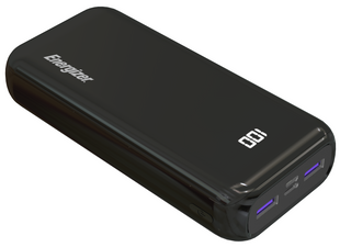 Портативное зарядное устройство Energizer UE20011PQ - 20000 mAh Li-pol+TYPE-C (Black)