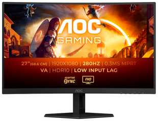 Монiтор 27" AOC C27G4ZXE Black