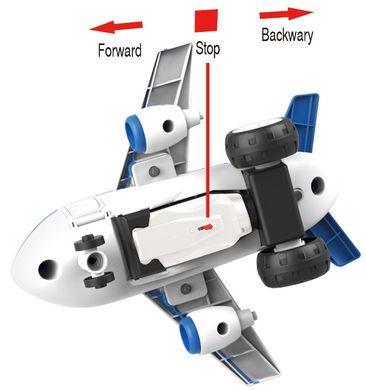 Конструктор Самолет с электродвигателем Diy Spatial Creativity LM8074-DZ-1