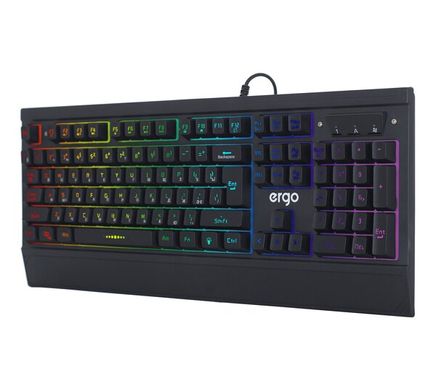 Клавіатура Ergo KB-640 ENG/RUS/UKR Чорний