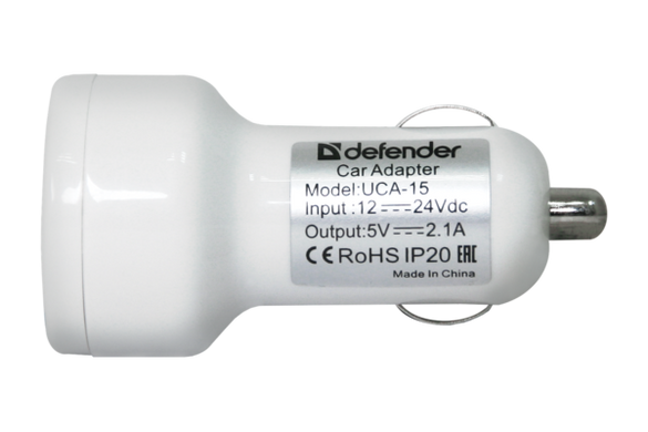 Автомобильное зарядное устройство Defender UCA-15 5V/2А+1A USB Avtoadapter (83562)