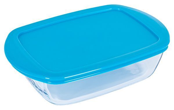 Форма с/к Pyrex C&S д/запік. з кр. 1.1 л прямокут.23х15х6.5см Синя (215PSE3)