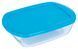 Форма с/к Pyrex C&S д/запік. з кр. 1.1 л прямокут.23х15х6.5см Синя (215PSE3) фото 2