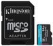 Карта пам'ятi Kingston microSDXC 64GB Canvas Go+ U3 V30 (SDCG3/64GB) + Адаптер фото 1