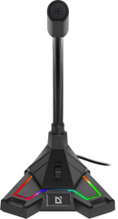 Мікрофон Defender Pitch GMC 200 3,5 мм, LED, кабель 1.5 м (64620)