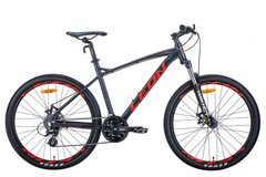 Велосипед 26" Leon HT-90 2021 (графітовий з червоним (м))