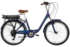 Електровелосипед 26" DOROZHNIK LUX AM 350 Вт 36В редуктор. 12.5Ач (синій)
