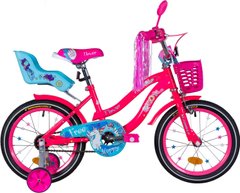 Велосипед 16" Formula FLOWER PREMIUM 2021 (рожевий з блакитним)