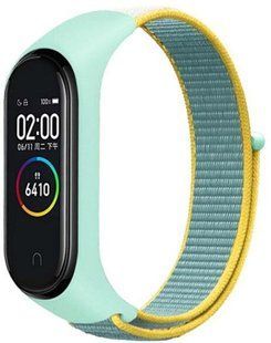 Ремешок TPU Nylon Xiaomi Mi Band 5 Chamomile blue