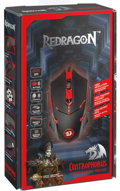 Мышь Redragon Centrophorus USB Black/Red (75004)