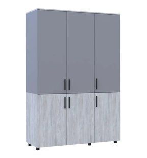 Шафа для одягу Doros Торн Сосна Натті/Сірий 3 ДСП (DRS-012039)
