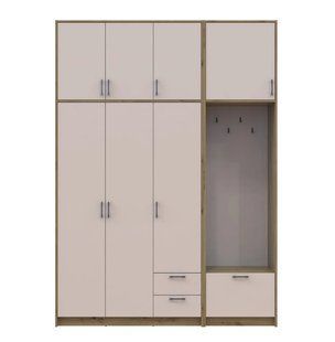 Шафа для одягу Doros Ронді Дуб Артізан/Кашемір 3 ДСП (DRS-012137)