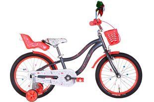 Велосипед 18" Formula ALICIA 2022 (серый с белым и коралловым)