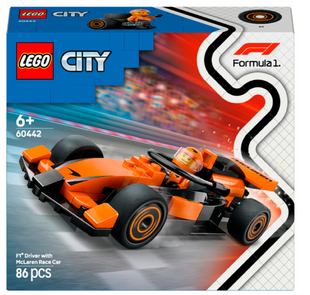 Конструктор LEGO City Пилот F1 с автомобилем для гонки команды McLaren