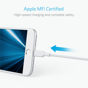 Кабель Anker Powerline II Lightning - 0.9 м V2 White