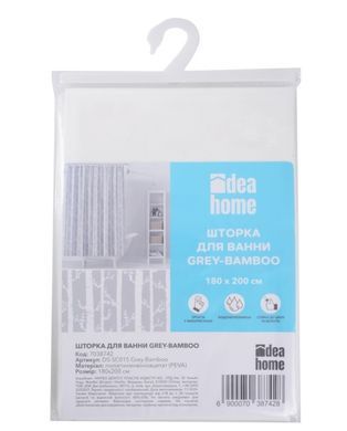 Шторка для ванной IDEA HOME DS-SC015 Grey-Bamboo 180х200 см (DS-SC015 Grey-Bamboo)