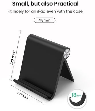 Настільний тримач для планшета Ugreen LP115 Multi-Angle Adjustable Stand for iPad Black