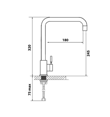Смеситель VENTOLUX 323.250 SAND QUARTZ