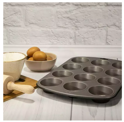 Форма для выпечки маффинов Tefal Easybake baking на 12 шт. 38*27*3 см, углеродистая сталь