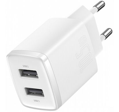 Зарядное устройство для Baseus Compact 2U 10.5W(CCXJ010202)белый