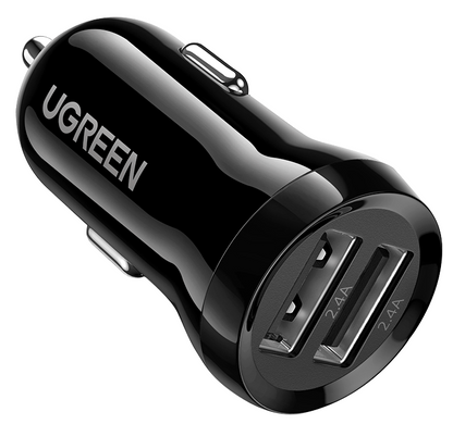 Автомобильное зарядное устройство Ugreen ED018 24W 2xUSB Car Charger (Black)