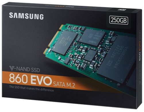 SSD внутрішні Samsung Твердотілий накопичувач 250GB (MZ-N6E250BW)