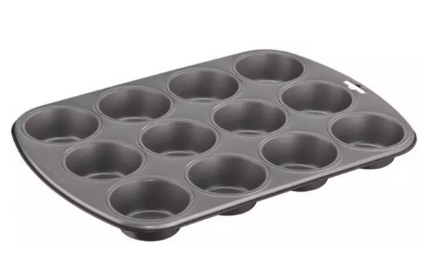 Форма для выпечки маффинов Tefal Easybake baking на 12 шт. 38*27*3 см, углеродистая сталь