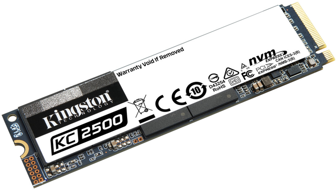 SSD накопичувач Kingston KC2500 1TB M.2 2280 NVMe (SKC2500M8/1000G)