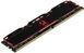 Оперативна пам'ять GoodRam DDR4 16GB 3200MHz IRDM X BLACK (IR-X3200D464L16A/16G) фото 2