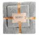 Набор полотенец Soho Gray 2 шт. (35*75+70*140см, мікроф. Gray) фото 1
