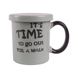 Чашка Limited Edition TIME сірий/ 310 мл /з кришк./ в подар.упак. (HTK-049) фото 1
