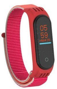 Ремешок TPU Nylon Xiaomi Mi Band 5 Pomegranate