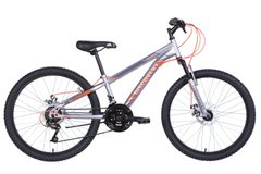 Велосипед 24" Discovery RIDER DD 2021 (сріблясто-помаранчевий (м))