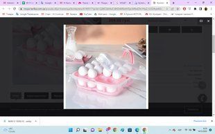 Контейнер для яиц 26х26х12см 0049 POWDER