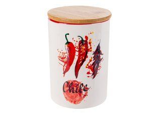 Банка для сипучих продуктів 1- шт "Hot vegetables" 1000мл 10x15см (без коробки) 940-290-1