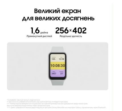 Фітнес пристрої SAMSUNG Galaxy Fit3 (SM-R390NZSASEK) Silver