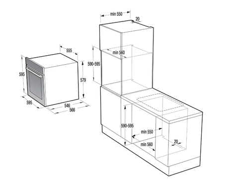 Электрический духовой шкаф Gorenje BCS 747 S34X (BO6SA2I1-47)