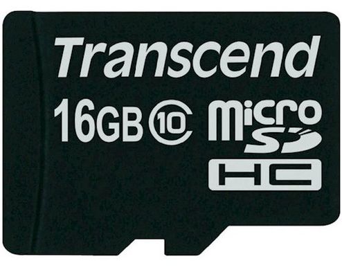 Карта памяти Transcend microSDHC 16 GB Class 10