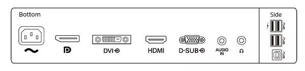 Монітор Philips 23.8" 241B7QGJEB/00 IPS DVI HDMI DP USB Pivot MM