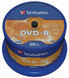 Диск Verbatim DVD+R 4,7Gb 16x Cake 50 pcs (43548) фото 1