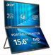 Монiтор TFT ACER 15.6" Dual Portable PD163QTbmiuux (UM.ZP3EE.011) IPS 2xFHD 10point MultiTouch 2*USB-C фото 1