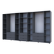 Шкаф для одежды Doros Гелар Графит 4+4ДСП с пеналом 370х49.5х203.4 (DRS-011932) фото 4