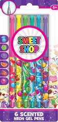 Набір ароматних неонових гелевих ручок Sweet Shop 6 кольорів