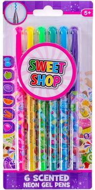 Набір ароматних неонових гелевих ручок Sweet Shop 6 кольорів