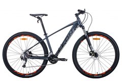 Велосипед 29" Leon TN-70 2021 (графітовий з чорним і помаранчевим (м))